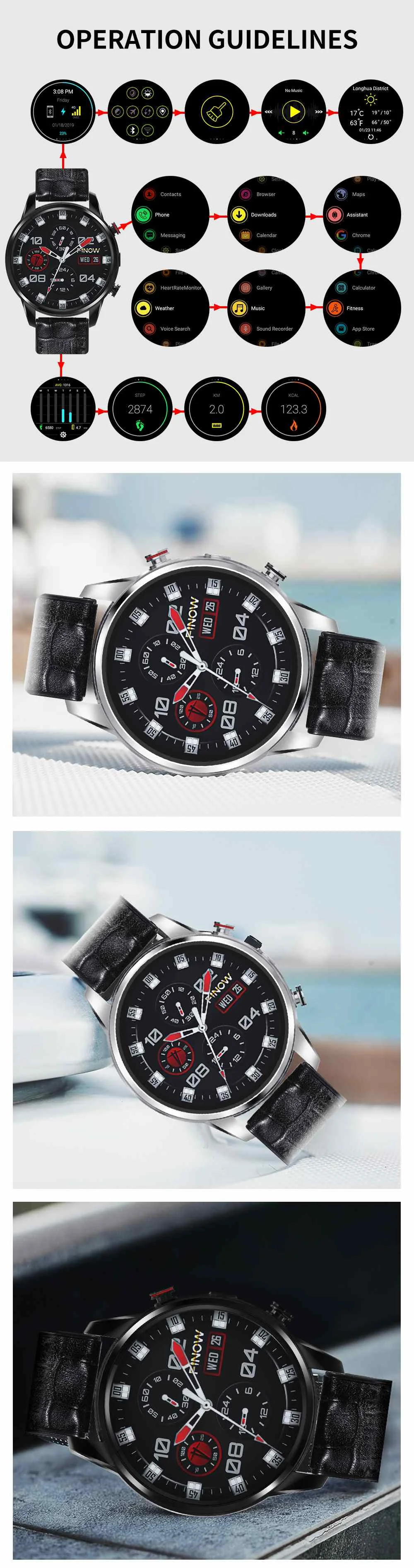 X7 смарт-часы 4G Круглые Android IOS часы MTK6739 четырехъядерный Смарт-часы мужские 1,39 дюймов фитнес-пульсометр спортивные умные часы