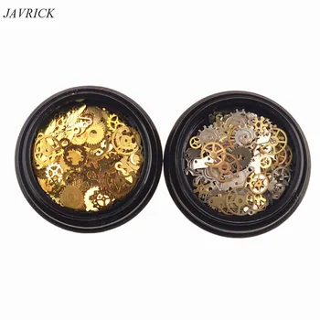 

2 Box Mini Mixed Steampunk Cogs Gear Clock Charm UV Frame Resin Jewelry Fillings