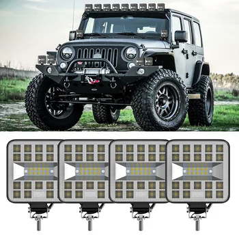 

9V-32V 29LED 87W Car LED Work Light Mini Square Off-Road Vehicle Lamp Waterproof 1/2/4pcs Offroad LED Light Bar Driving Lamp