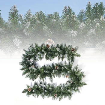 

2.7m Christmas Party Wreath Rattan Artificial Pine Garland Decoration Ornaments