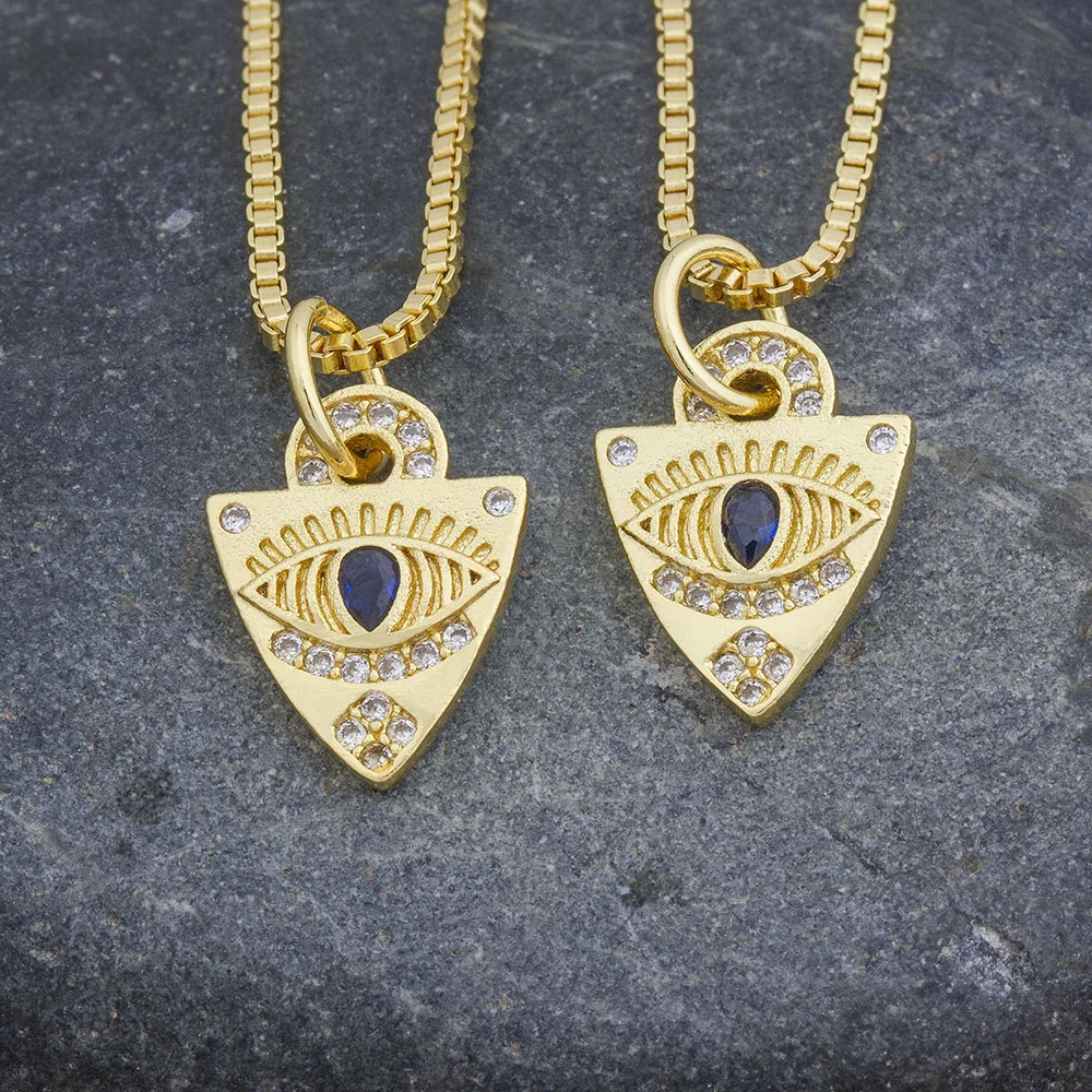 Новое поступление 2020 ожерелье в форме щита золотого цвета длинная цепочка из