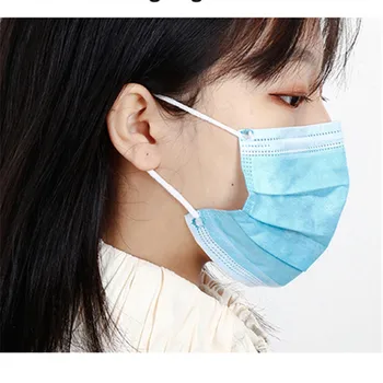 

10 pcs Face Mouth Mask Anti Splash Mask Disposable Protect 3 Layers Filter Earloop Non Woven Mouth Mask In Stock PM2.5 Mask