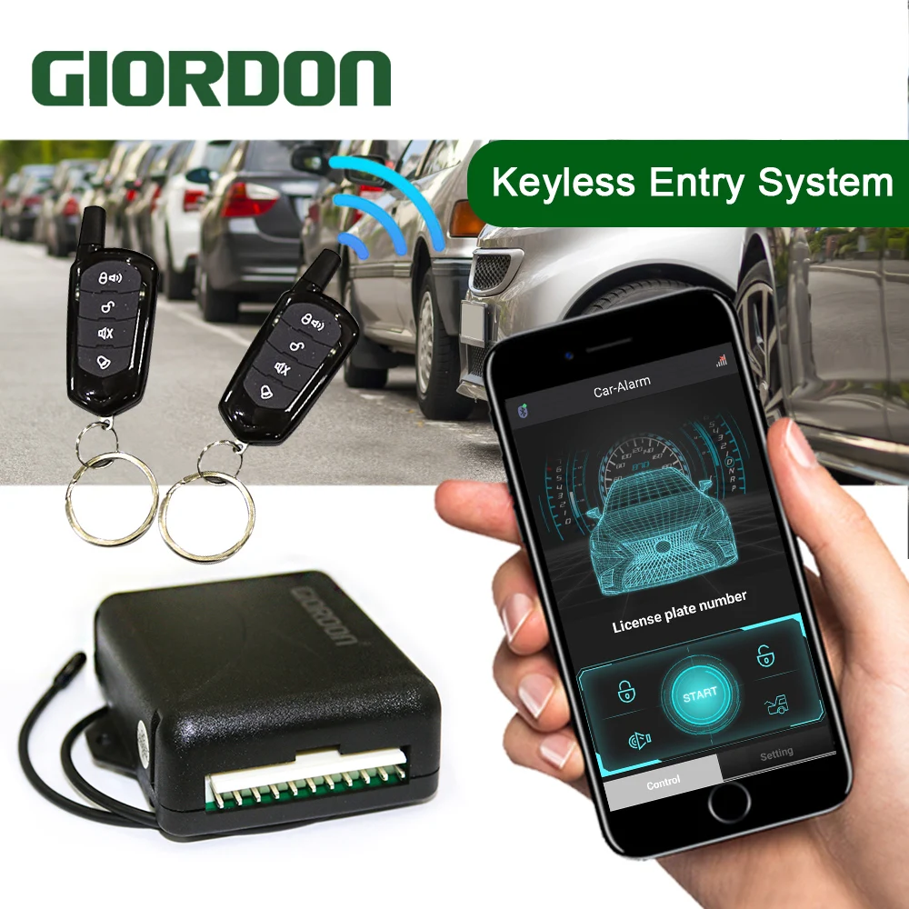 Универсальная автомобильная система блокировки дверей KeylessAPP центральный замок