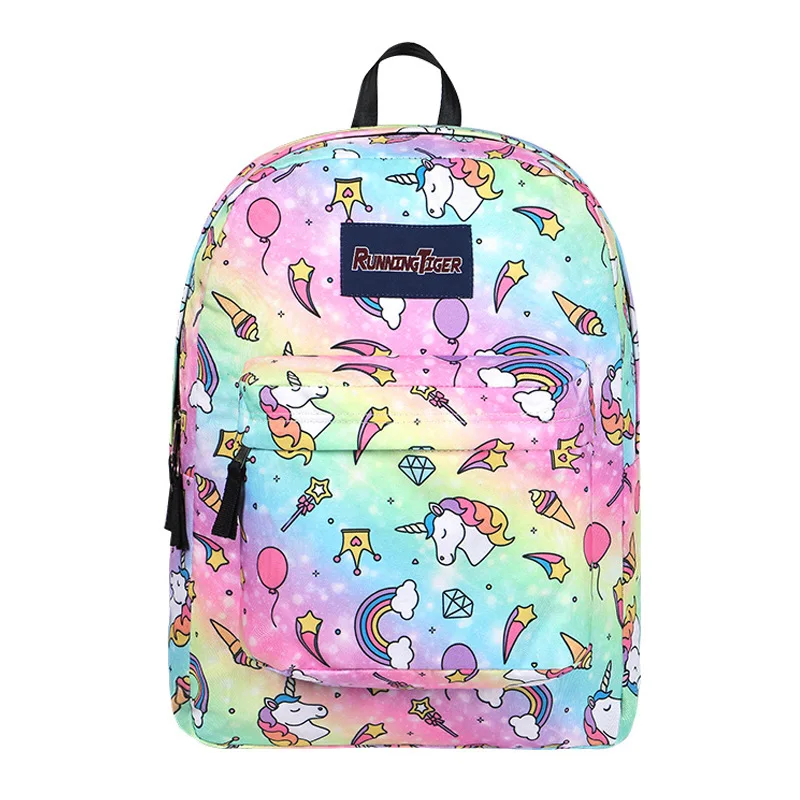 Милый Единорог Mochila Горячая Распродажа школьный рюкзак для девочек сумки