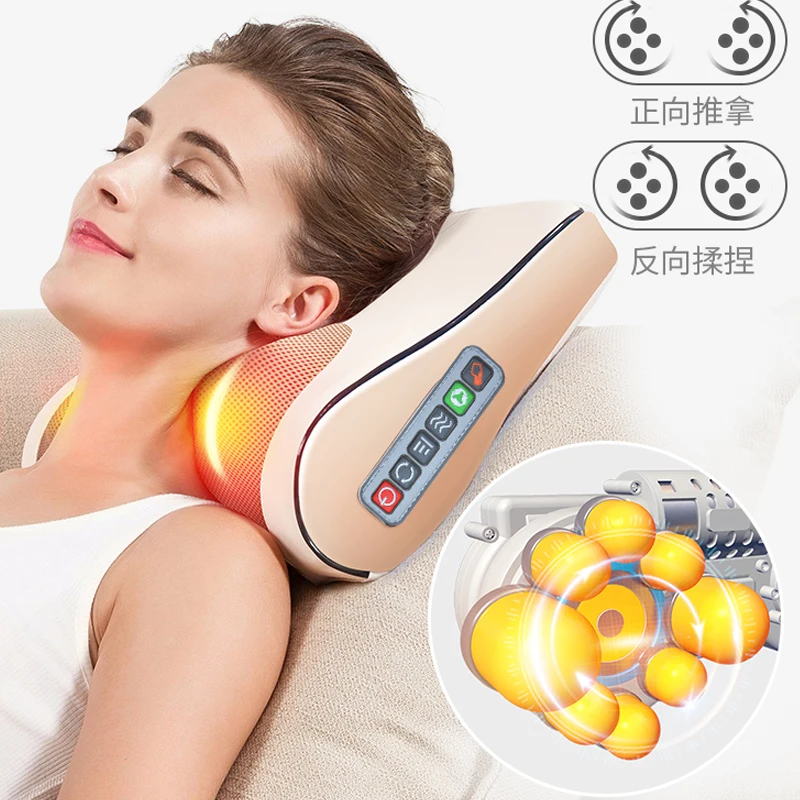 electric massage pillow shiatsu neck relax pillow electrical body neck shoulder body massager infrared point pressure 1 electric massage pillow shiatsu neck relax pillow electrical body neck shoulder body massager infrared point pressure 2