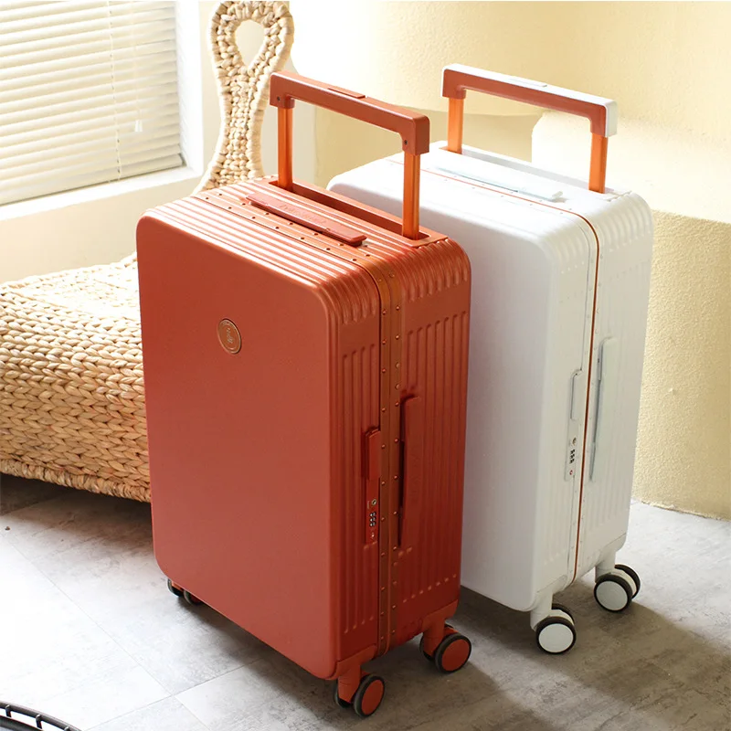 PROD 1005003160679381 Retro Matte Scratch-Resistant Hard-Side Student
Suitcase 24-Inch Trolley Luggage Aluminum Frame 20-Inch Boarding Men
and Women