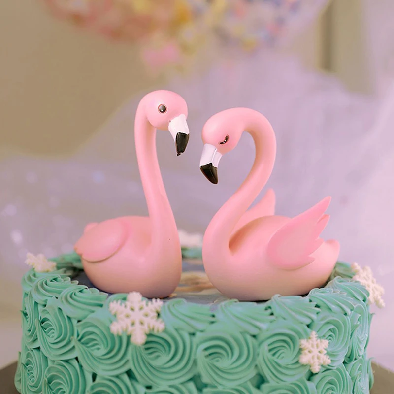 Decoration De Gateau En Forme De Cygne Assis Rond Et Carre Pour Les Amoureux Fournitures Decoratives D Anniversaire De Reception Cadeau Pour Bebe Aliexpress