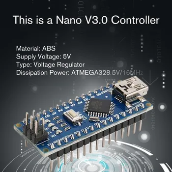 

Nano ATMEGA328P Mini USB With the Bootloader Compatible for Arduino Nano V3.0 Controller CH340 USB Driver 16Mhz