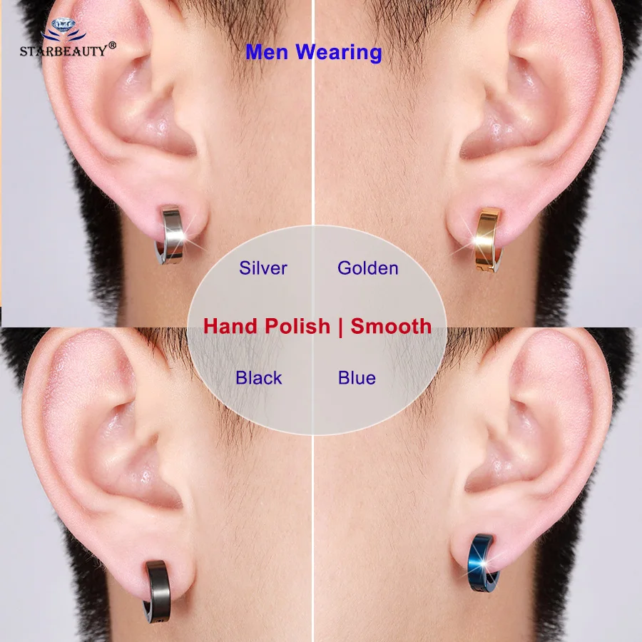 Mens Hoop Earrings Size Chart