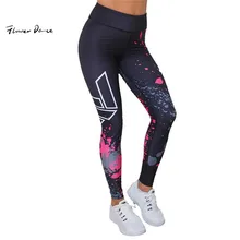 Штаны для занятий йогой с цветочным принтом, леггинсы для спортзала, бесшовные спортивные женские брюки для фитнеса, женские брюки с высокой талией и контролем живота для фитнеса