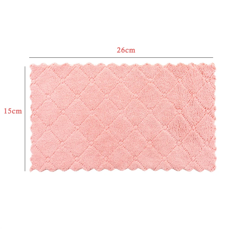 8PCS Microfiber Kitchen Dish Cloth Absorbent Towel Non-stick Oil Washing Cloth Rag for Household Tableware Cleaning Wiping Tools