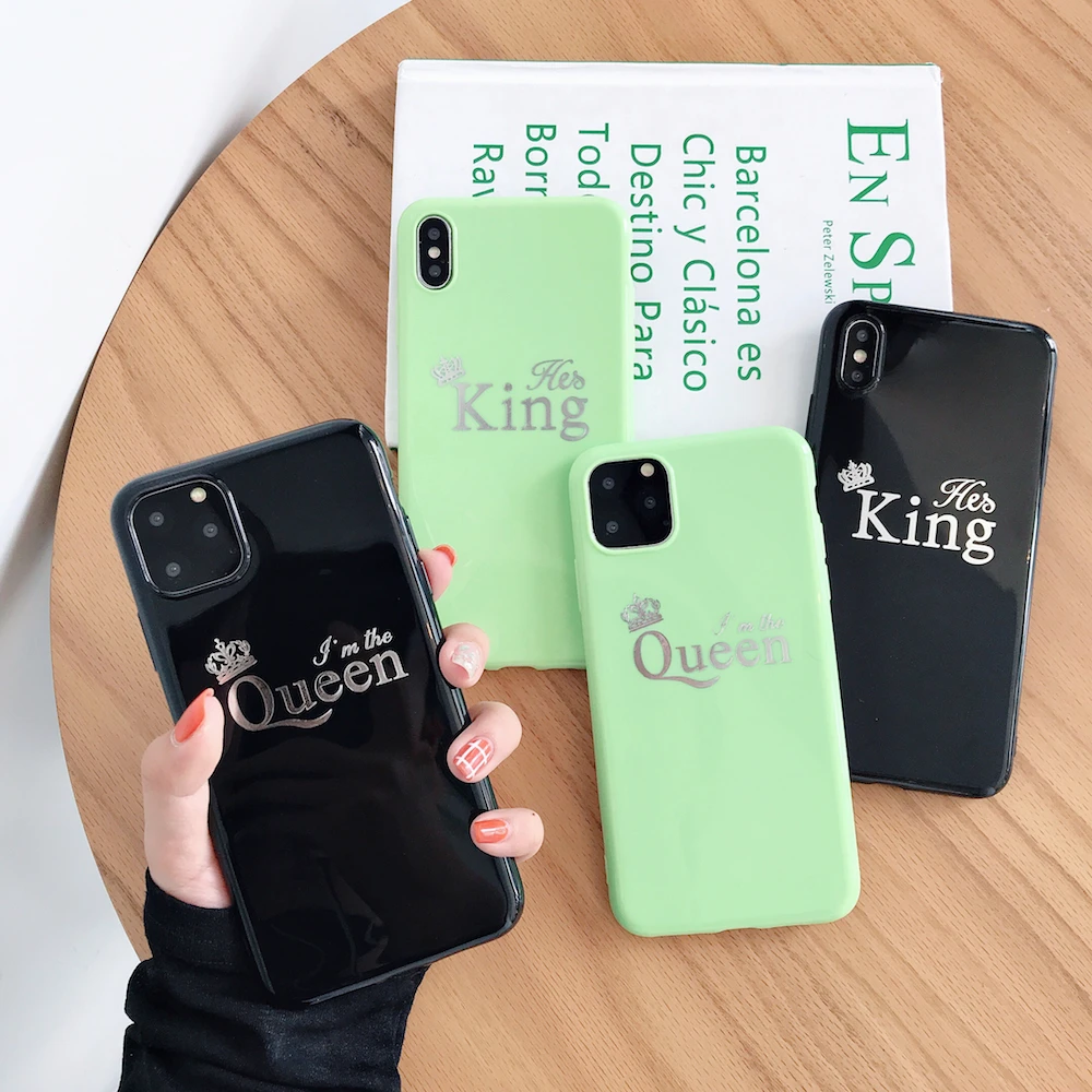 Новый мягкий чехол с маленькой короной для iPhone X Xs XR XsMax 8Plus 8 7Plus 7 6 6s Plus 11Pro 11ProMax 11