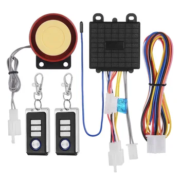 

DC12V Universal Motorcycle Anti-Theft Alarm Security System Remote Control Engine Start Kit 125dB loudspeaker Alarm System