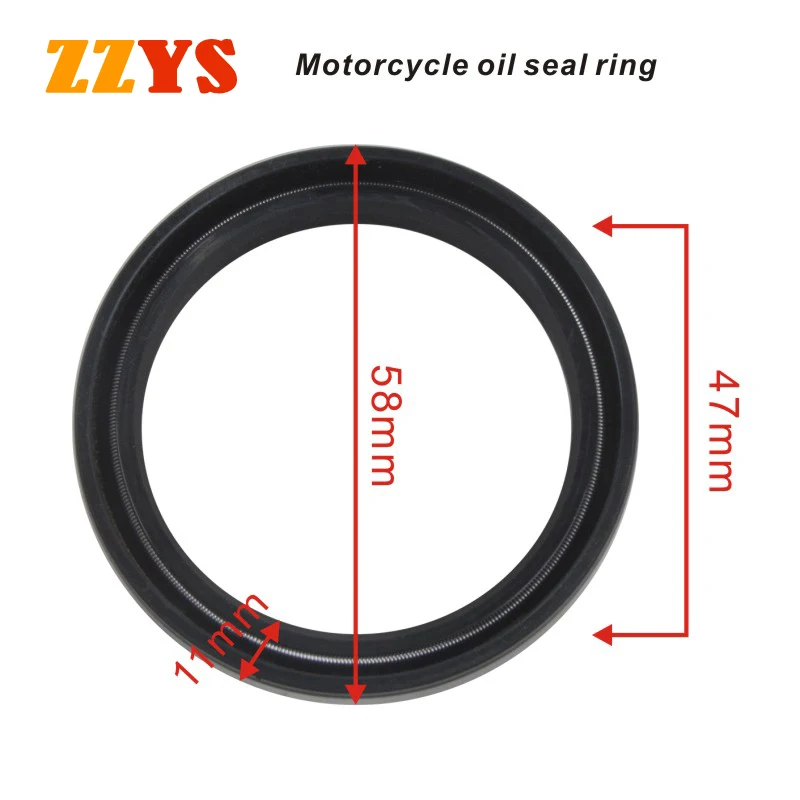 47x58x11 47*58*11 47 58 11 Motorcycle Shock Absorber fork Oil Seal For Honda CR250R 2-Stroke CR250 KX250F KX250 NSR500 CR KX 250 |