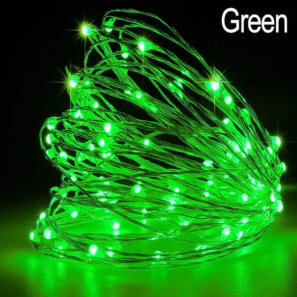 Green Рождественские украшения для дома Новогодняя гирлянда Сказочный светильник-Гирлянда для рождественских украшений Елочное украшение Kerst - Цвет: Green