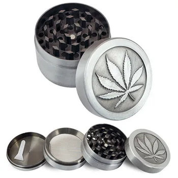 4 Layer Zinc Alloy Herb Grinder 40mm Spice Grass Weed Tobacco Smoke Grinders For Men Smoking Accessories
