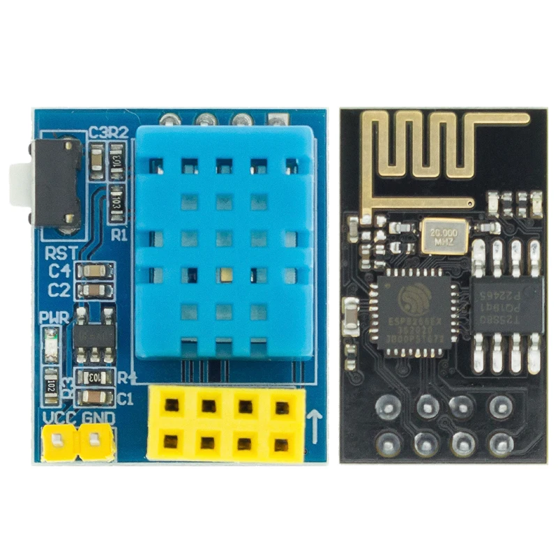 10 шт. ESP8266 ESP 01 01S DHT11 Температура влажности Сенсор модуль esp8266 Wi Fi NodeMCU умный дом IOT (с