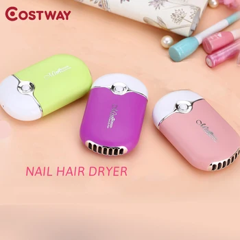 

COSTWAY Portable Nail Blow Dryer Hand Fan Usb Rechargeable Handheld Mini Fan HA0028