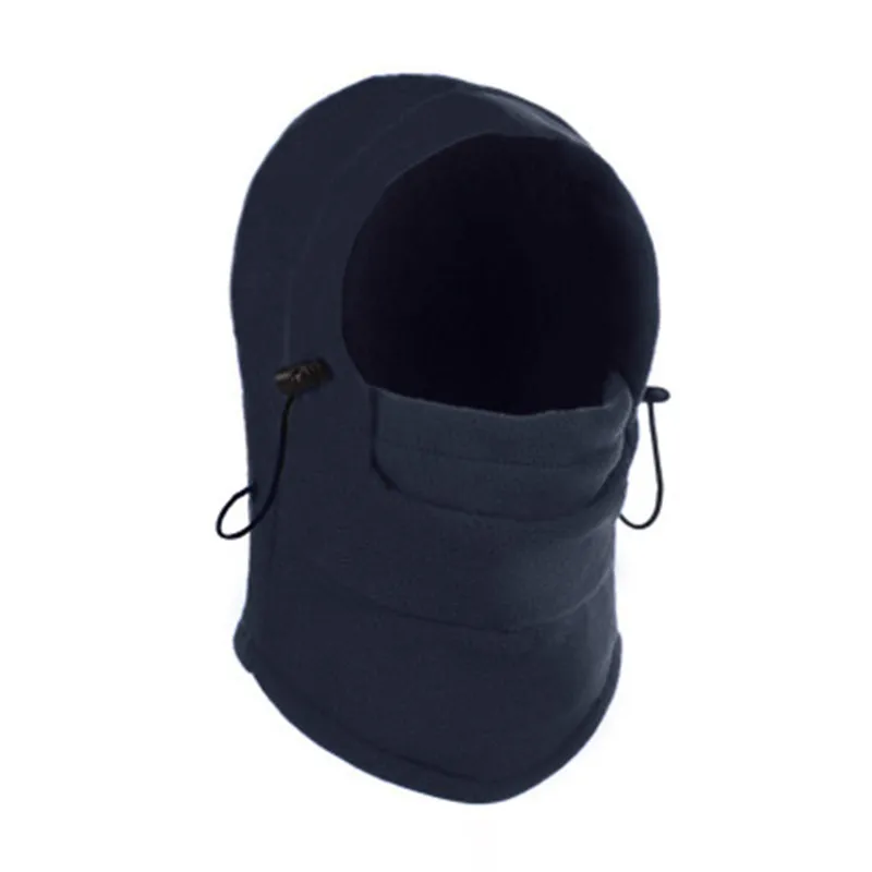 TOSPRA 6 в 1 Балаклава для шеи зимняя шапка для лица флисовая Лыжная маска с капюшоном теплый шлем мотоциклетная маска для лица - Цвет: Темно-серый