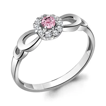 

Ring AQUAMARINE with cubic, silver 925