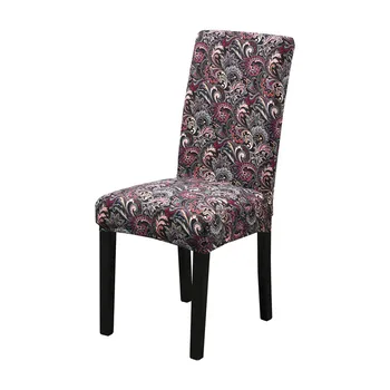 

Housmife Floral Printing Elastic Chair Covers Spandex Chair Cover Wedding Banquet Chaise Room De Dining Housse Office For