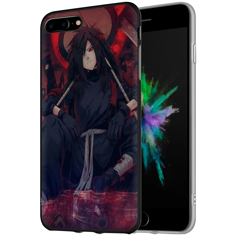 Мягкий силиконовый чехол для телефона EWAU madara Uchiha Naruto для iPhone 5 5S SE 6 6s 7 8 plus X XR XS 11 Pro Max