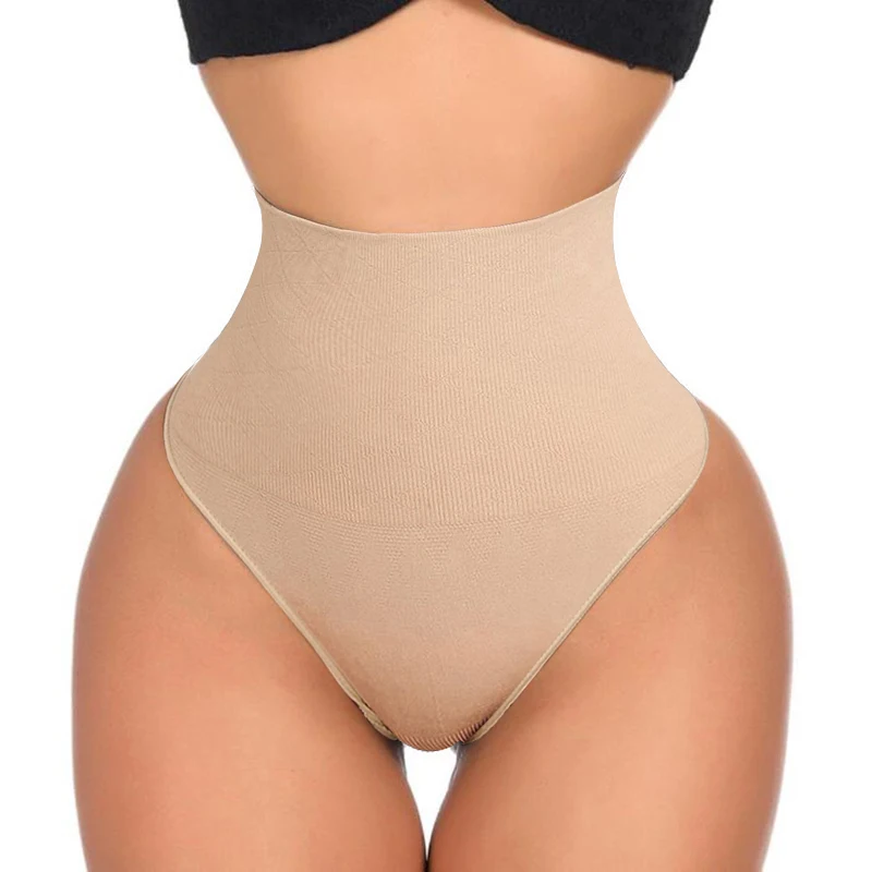 

Women Waist Trainer High Waist Fajas Body Shaper Slimming Shapewear Tummy Control Panties Thong G-string Butt Lifter Seamless
