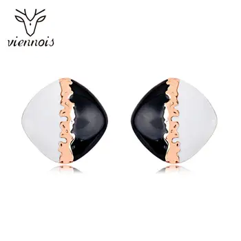 

Viennois Trendy Korean Multicolor Stud Earrings Enamel Statement Earrings for Women Fashion Jewelry Korean Style