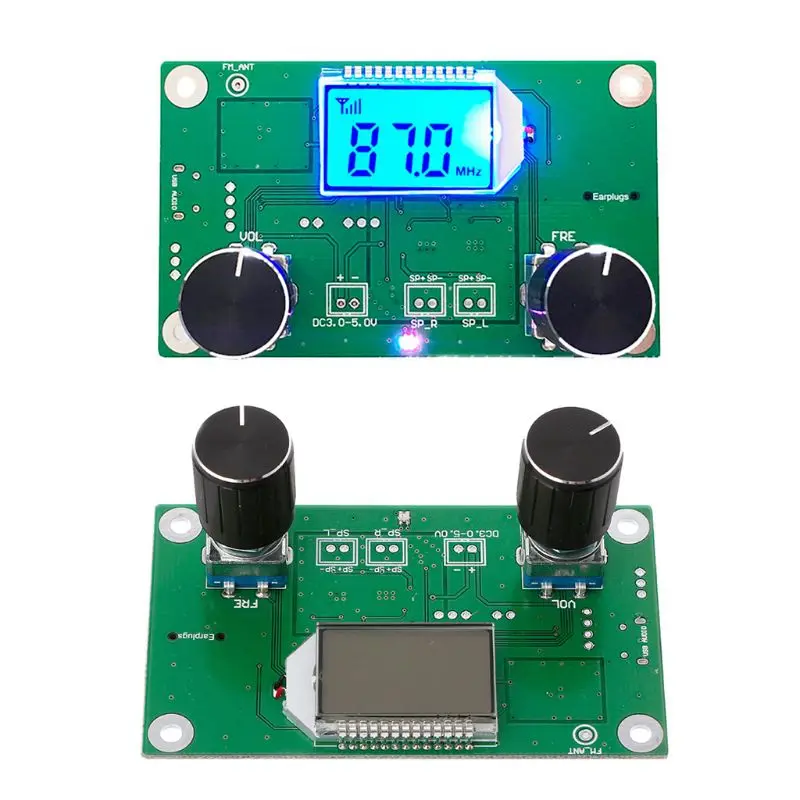 Цифровой FM 87 108MHz DSP & PLL LCD стерео радио приемник модуль + серийный контроль