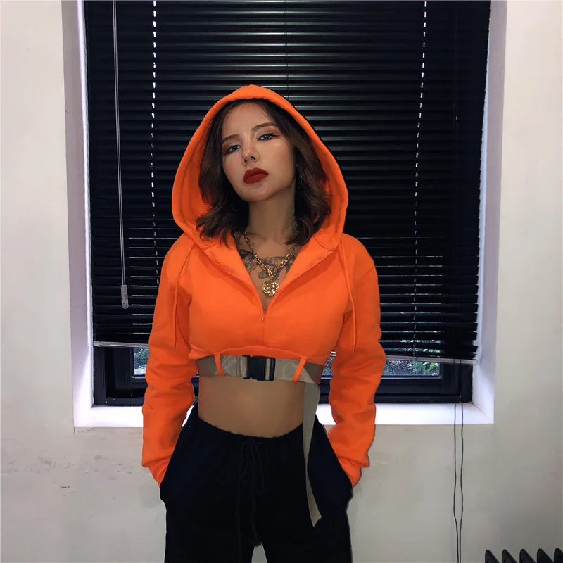 Orange Jazz Dance Tops Women Hip Hop Street Dance Performance Clothing Nightclub Dj Gogo Dancer Pol