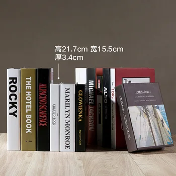 

Fake Book Simulation Book Decoration Simple Modern English Props Book Sample Board Room Book Soft-fitting Book Model Display
