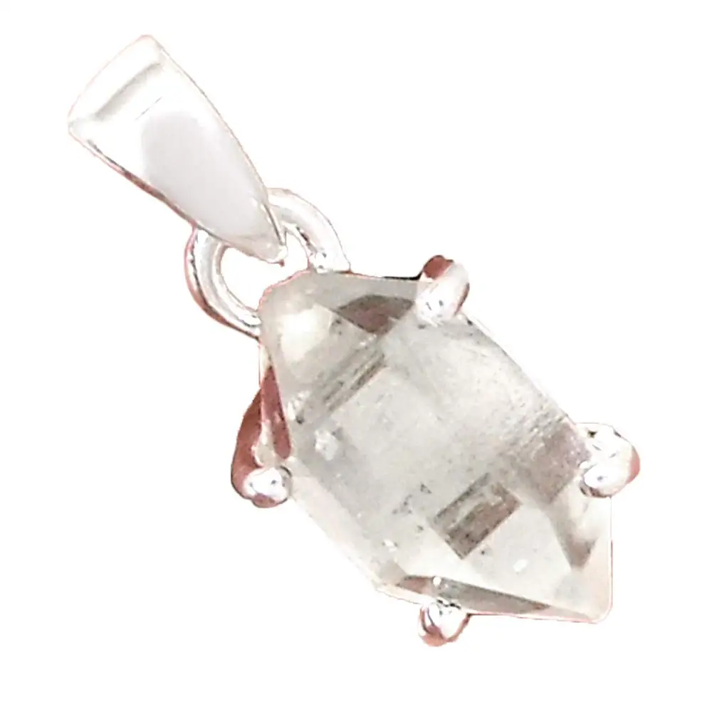 

Genuine Herkimer Diamond Pendant 925 Sterling Silver, 22.5 mm, AP6743