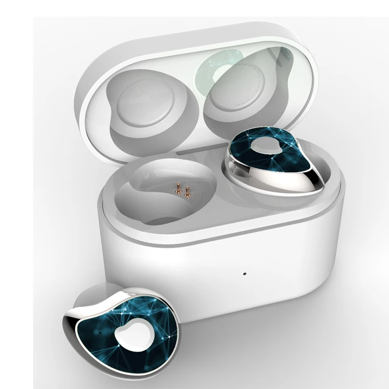 skyblue SE6 TWS Mini Twins Bluetooth наушники HD Voice водонепроницаемый авто сопряжение Беспроводные наушники с портативной зарядной коробкой - Цвет: skyblue