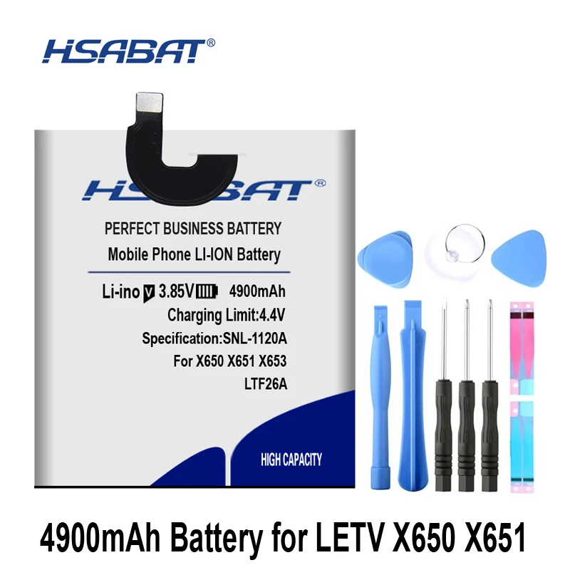 

HSABAT LTF26A 4900mAh Battery for LeTV LeEco Le Pro 3 LTF26A AI X650 5.5 inch X650 X651 X653 X656 X658 X659 Batteries