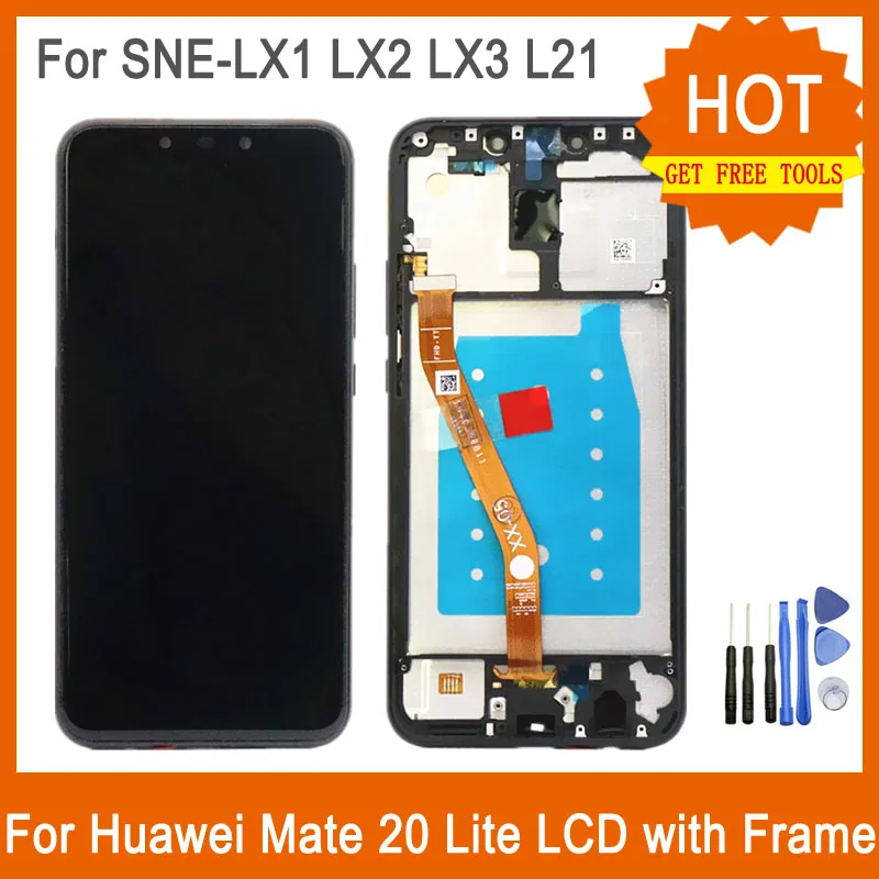 

For Huawei Mate 20 Lite LCD Screen Original Display With Frame 6.3" Touch Panel Digitizer For Huawei Mate 20 Lite LCD