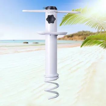 

Grass Auger Umbrella Sand Parasol With Carry Bag Heavy Duty Garden Portable Wind Protection Iron Holder Beach Universal