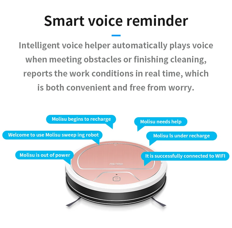 Molisu робот-пылесос для влажной и сухой уборки для дома автоматическая стерилизация для уборки пыли умная планируемая мойка PK Xiao Mi