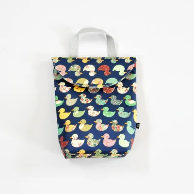 Color Duck Модная влажная сухая сумка, тканевые подгузники, Влажные Сумки для хранения, детские сумки для подгузников, многофункциональные многоразовые принты, прогулочные сумки с ручками для плавания - Цвет: Color Duck