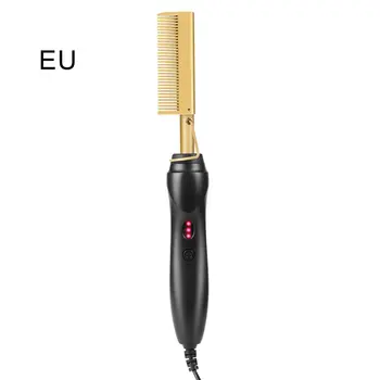 

Environmentally Friendly Titanium Alloy Hair Curler Comb Wet and Dry Hair Use Hair Curling Iron Straightener Comb