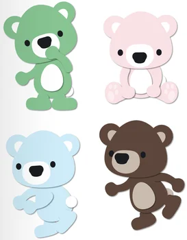 

Bear body set Metal Cutting Dies Stencils for DIY Scrapbook Photo Album Paper Card Decorative Craft Embossing Dies