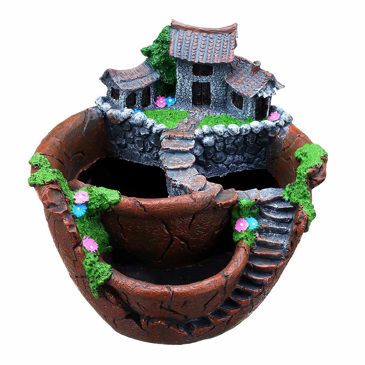 Суккулент цветочный горшок из смолы настольный домашний сад