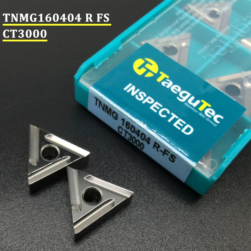 10PCS TNMG160404 R FS CT3000 External Turning Tool Cermet Grade TNMG Right Carbide Inserts Lathe Cutter Tools Turning Insert metal vise