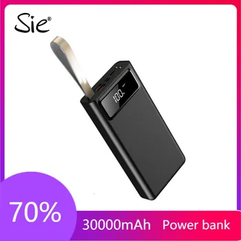 50000 20000mahパワーバンク外部バッテリーpoverbank 2 usb led powerbankポータブル携帯電話の充電器xiaomi mi iphone 8 × 華為