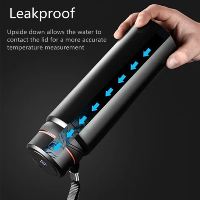 420-1500ml Large Capacity Vacuum LED Smart Temperature Digital Display Thermal Flask Thermos for Tea Water Bottle Keep Cold/Warm 3
