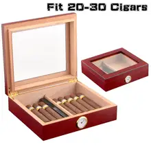 Чехол для сигар Humidor аксессуары для сигар из кедрового дерева увлажнитель гигрометр подходит для сигары COHIBA