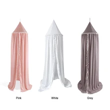 94.5in высота детская кровать навес милые шары Дети Играть Палатка подвесная Москитная сетка для комнат Cribs 3 цвета украшения подарки