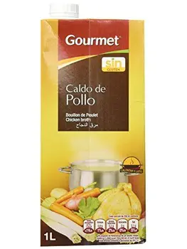 

Gourmet - Caldo de Pollo - Calentar y listo - 1 l - [Pack de 4]