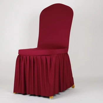 

Spandex Chair Cover Wedding Party Reception Banquet Stretch Skirt Decor