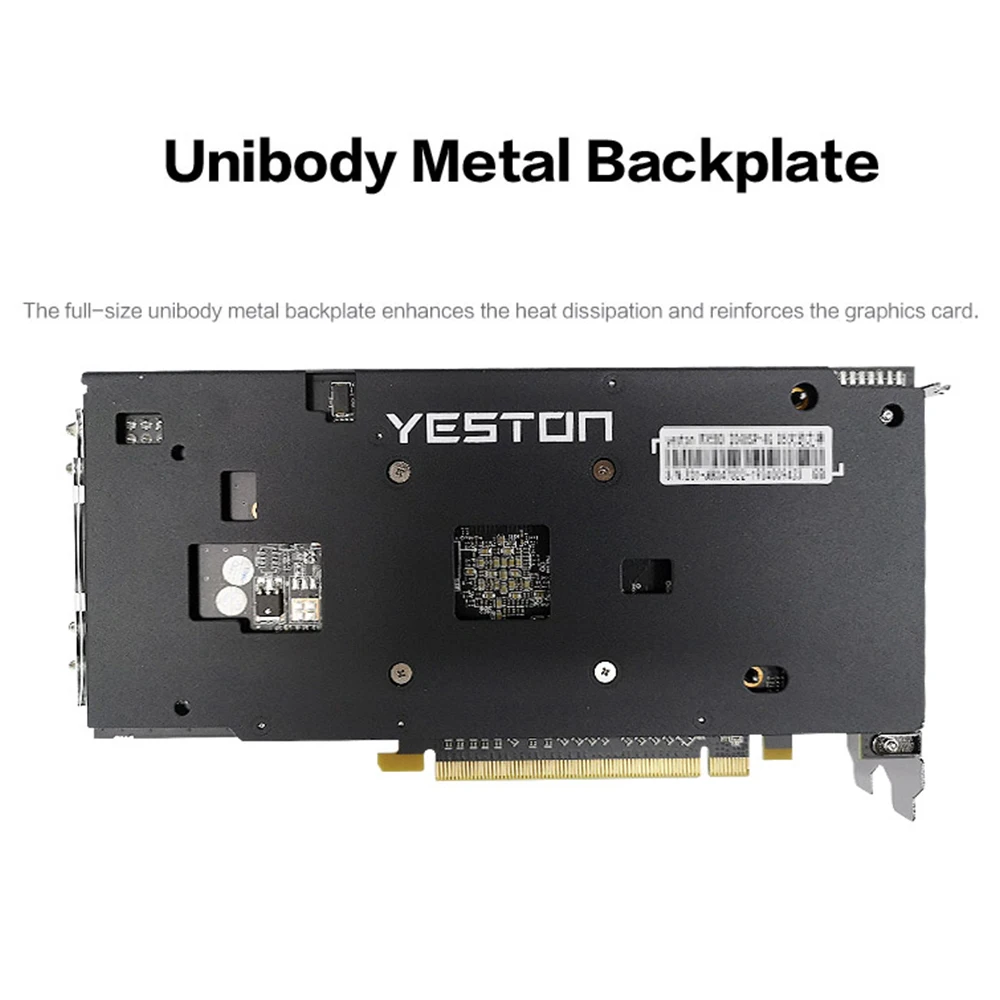 Видеокарта Yeston Radeon RX 580 GPU 4 ГБ GDDR5 256 бит для игрового компьютера ПК видеокарты с