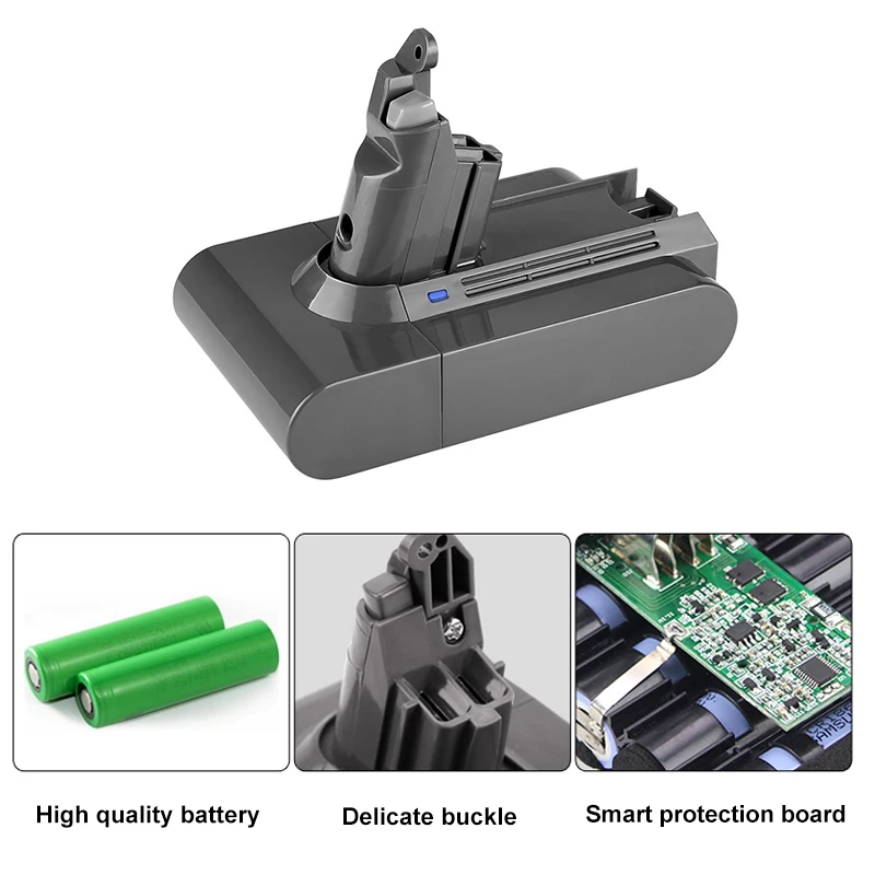 3600 мА/ч, V6 21,6 в литий-ионная Батарея для Dyson DC59 DC58 DC61 DC62 животных DC72 DC74 SV03 SV09 ручной пылесос